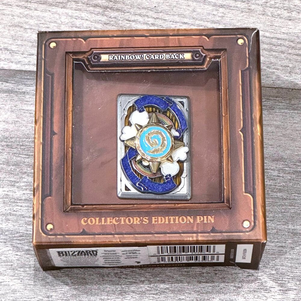 Blizzard Hearthstone Rainbow Card Back Pin Blizzcon Exclusive *Rare*